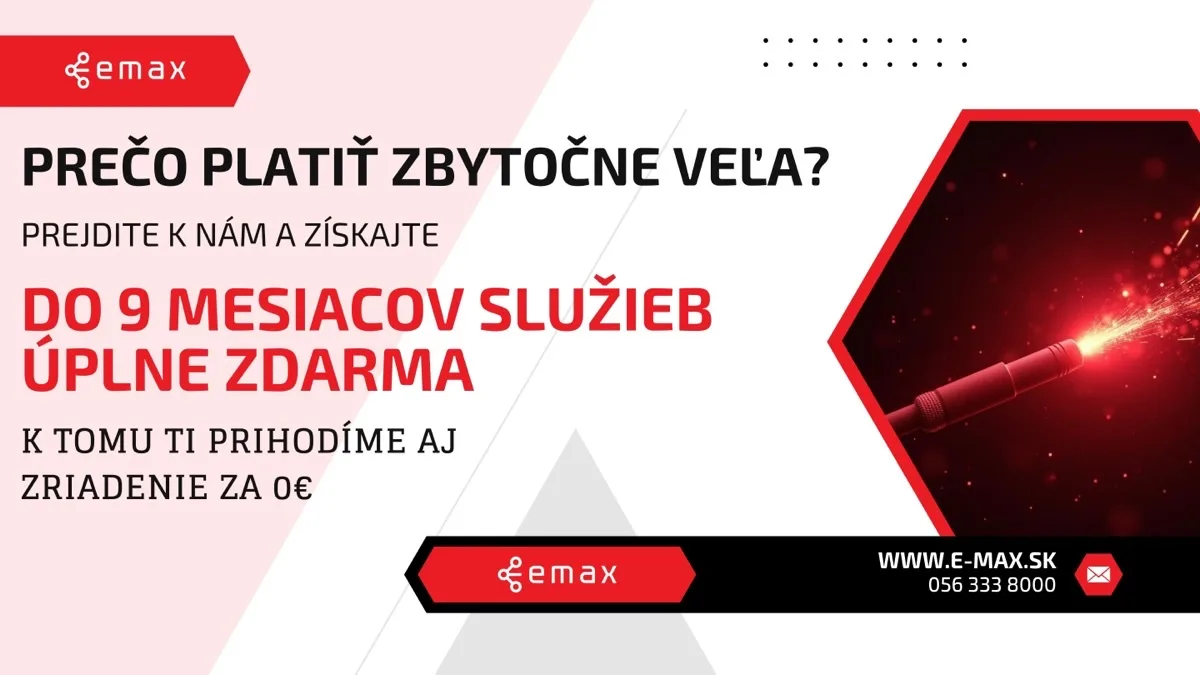 Prečo platiť viac, keď môžete ušetriť? Prejdite k E-MAX