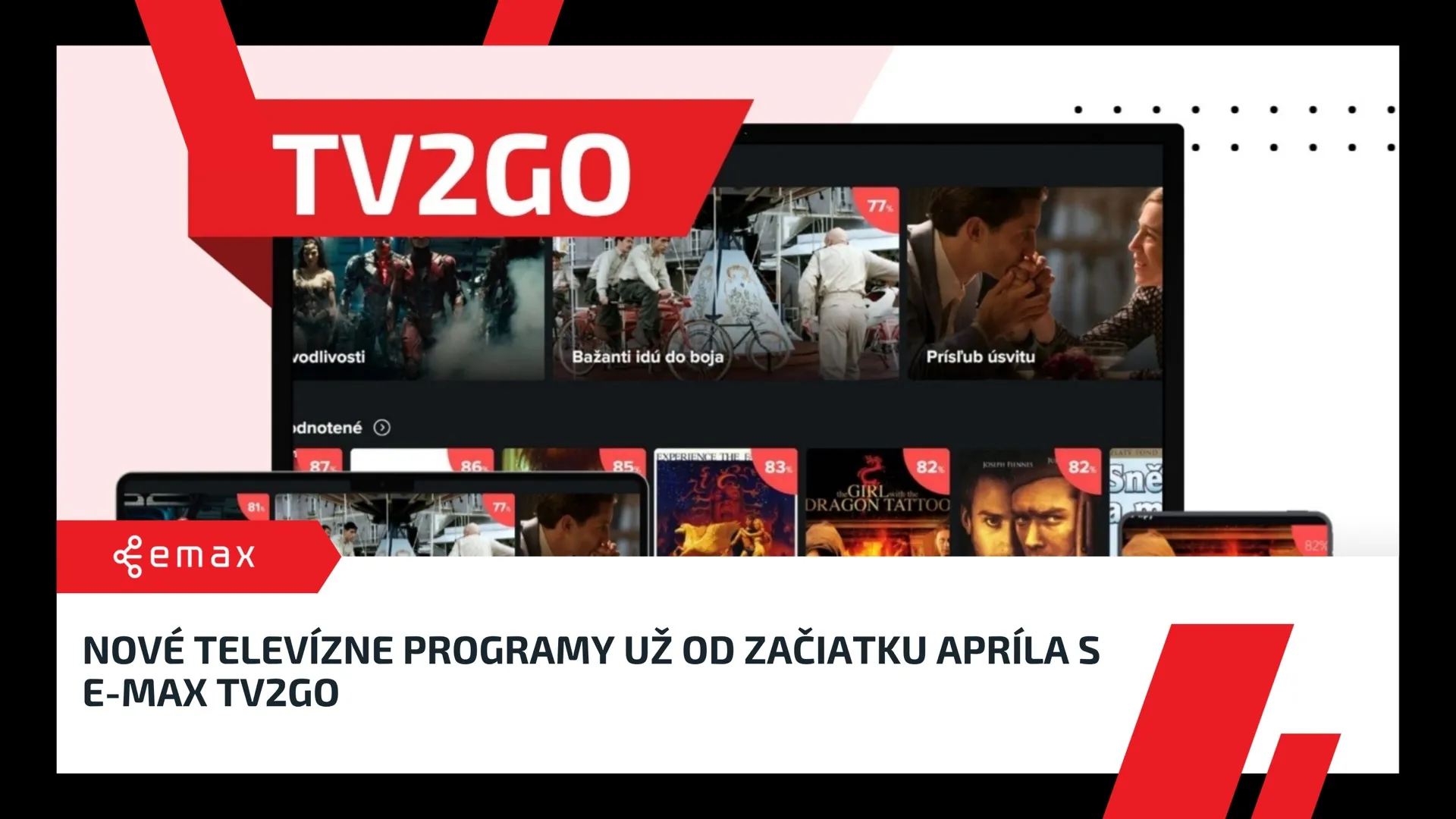Aprílové novinky v TV2GO: Viac hudby, správ aj filmov pre všetkých
